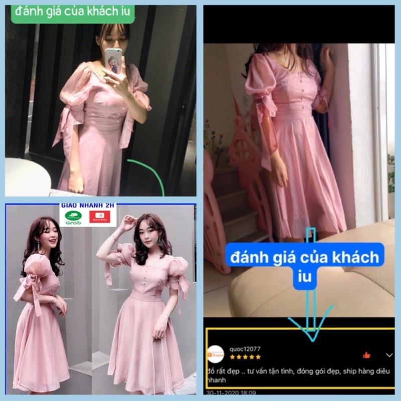 Đầm Xòe Dự Tiệc Đẹp, phong cách Đơn Giản Thanh Lịch, quyến rũ sang trọng, chất vải cao cấp - V004VDVDVDVD