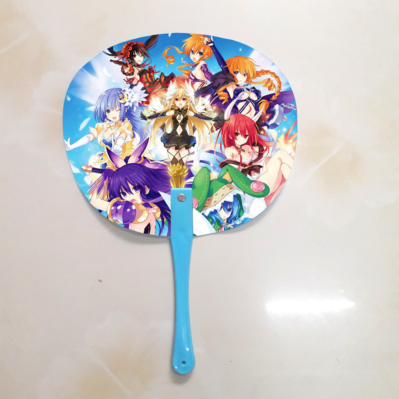 Qụat cầm tay in ảnh 2 mặt khác nhau Date A Live