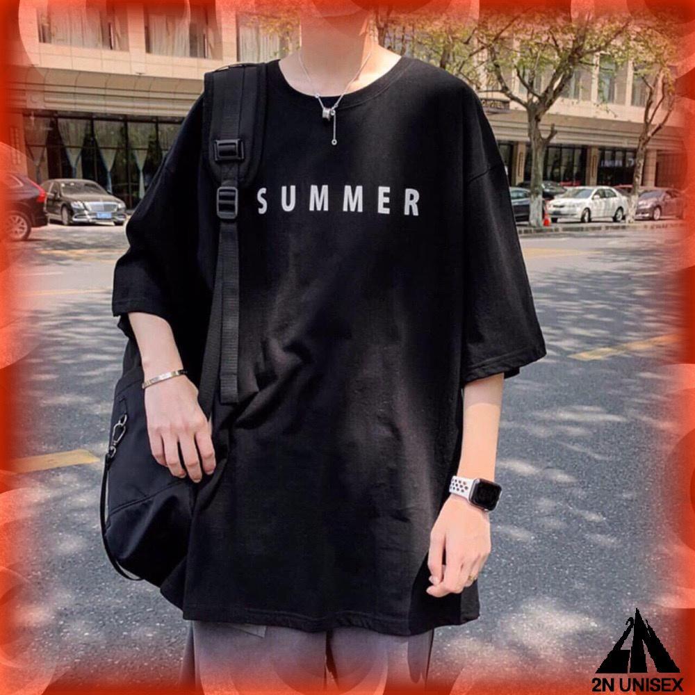 Áo thun tay lỡ form rộng - phông nam nữ cotton oversize - T shirt summer - 2N Unisex