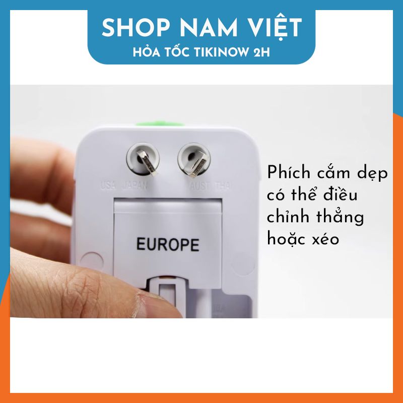 Ổ Cắm Du Lịch Phù Hợp Nhiều Quốc Gia