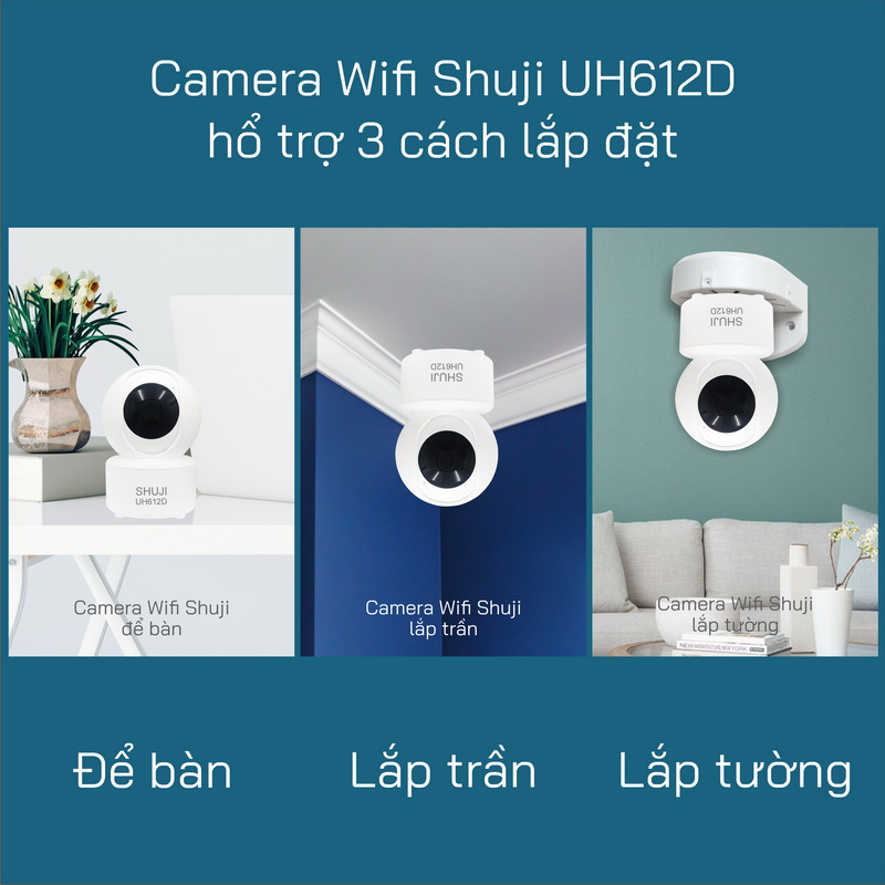 Hộp chân đế Shuji BF-936 lắp tường dành cho camera wifi Shuji. Hàng chính hãng