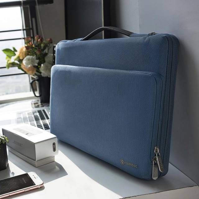 Túi Xách Chống Sốc Tomtoc (USA) Briefcase Macbook Pro 13” - Blue (A14-B02B01) - Hàng nhập khẩu