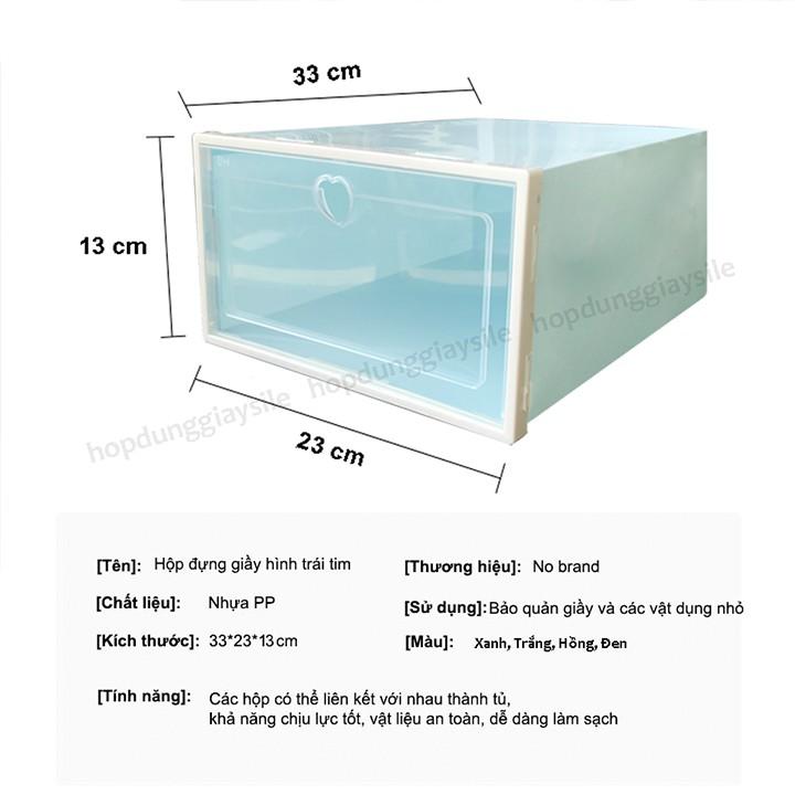 Hộp Đựng Giày Nhựa Cứng Trong Suốt, Hộp Giày Size Lớn Lắp Ráp Thông Minh