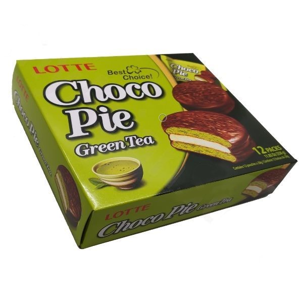 Bánh Lotte Chocopie vị Trà xanh hộp 336 gr