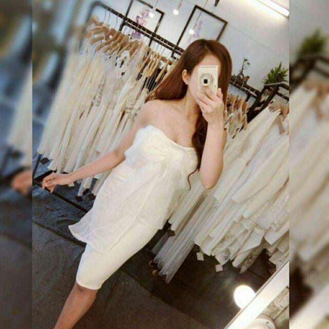Đầm body cúp ngực thắt nơ