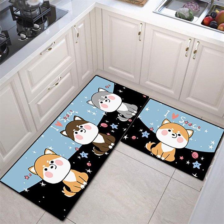 Bộ 2 Thảm Sàn Nhà Bếp Chống Trượt Sợi Polyester TH10