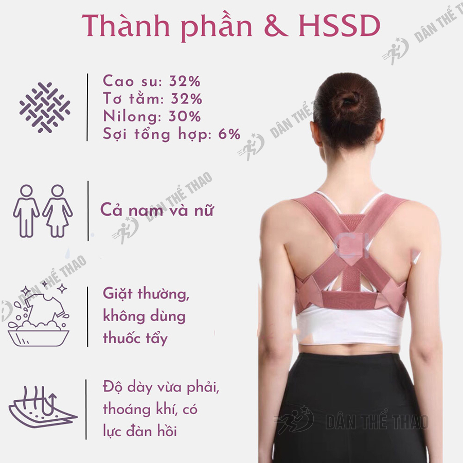 Đai lưng chống gù bảo vệ vòng 1 khi tập yoga, chạy bộ, chơi thể thao, nâng đỡ ngực tôn dáng, hợp thời trang