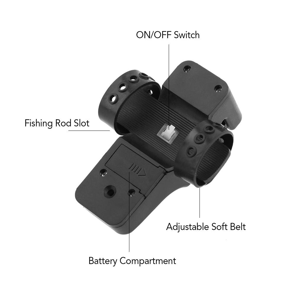 Thiết bị báo động cá cắn câu Cảnh báo bằng âm thanh,Chất liệu ABS nhẹ, sử dụng lâu bền.