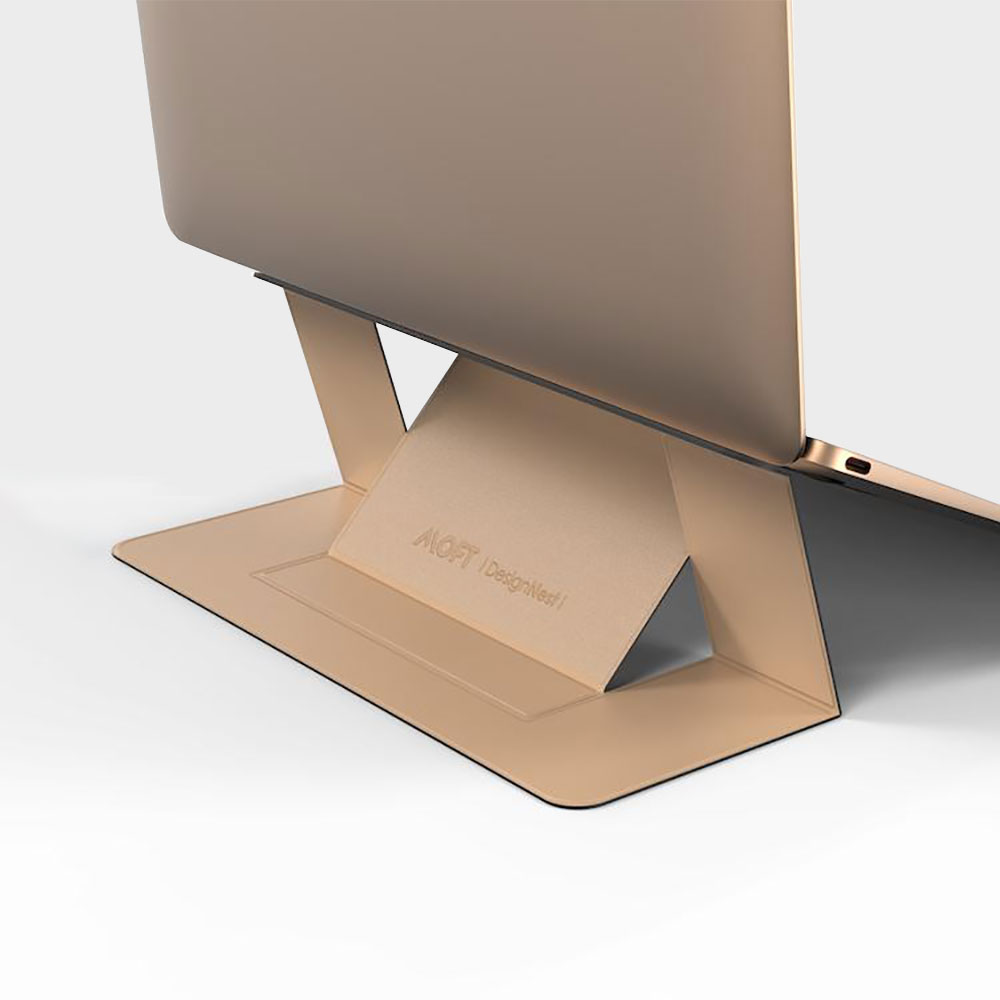 Giá Đỡ Laptop MOFT Stand x DesignNest Adhesive, Đế Tản Nhiệt Laptop 15 inch, Chân Đế Macbook Siêu Mỏng Như Vô Hình, Đế Dán MacBook, 2 Gốc Độ Điều Chỉnh, Chất Liệu Sợi Thủy Tinh Và PU - Hàng Chính Hãng