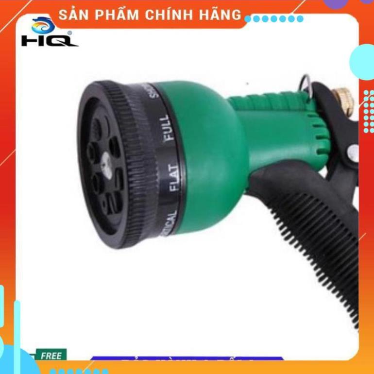 Vòi xịt rửa xe,Vòi phun nước tưới cây tăng áp thông minh 8 chế độ 815621 (cút đồng,nối đồng - dây xanh)