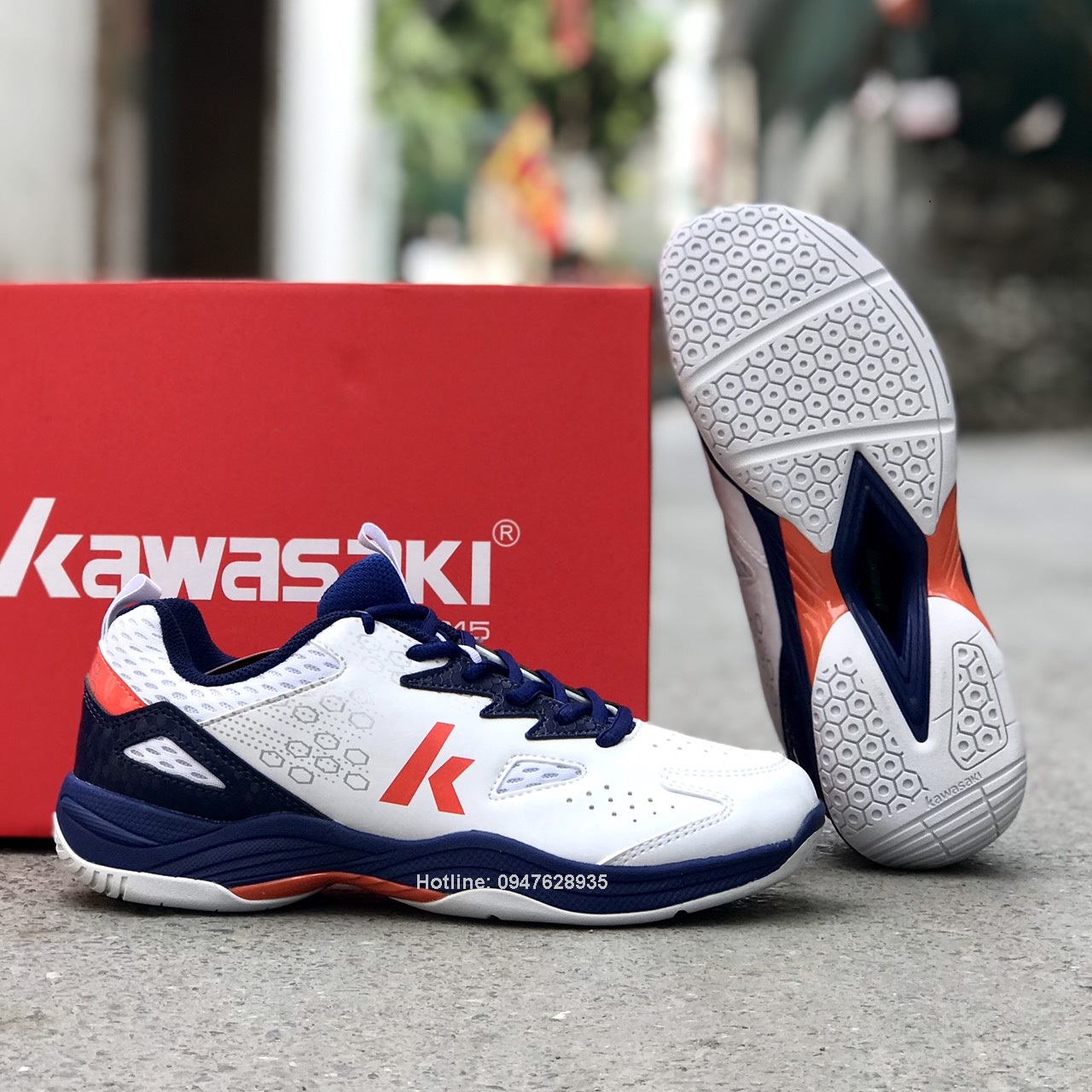 Giày bóng chuyền, cầu lông chuyên dụng cày sân betong Kawasaki K3324