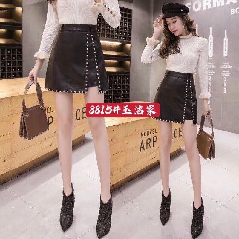 Chân váy da nhiều mẫu hàng sẵn có size