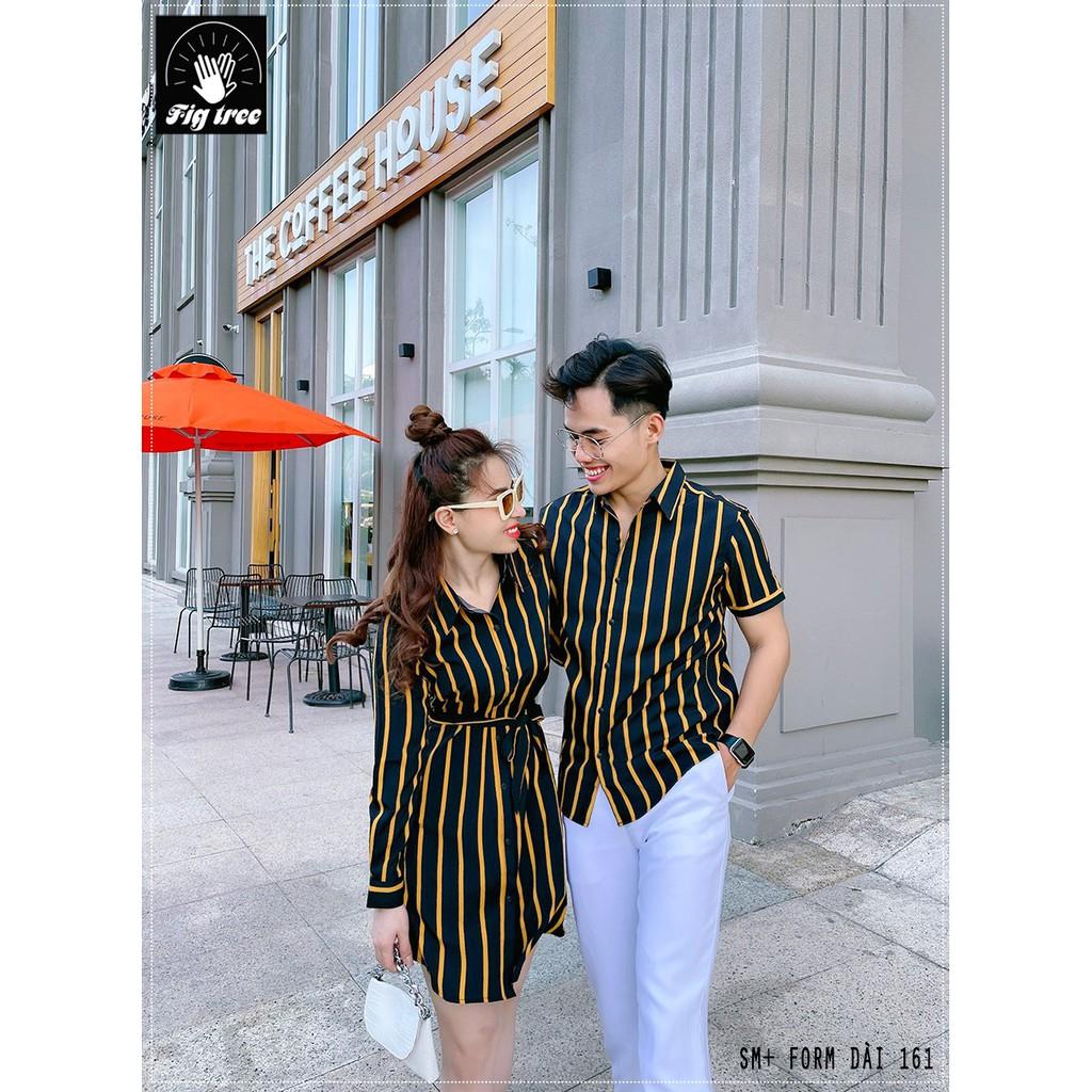 Đồ đôi áo nam đầm nữ dài FIG TREE mã 161