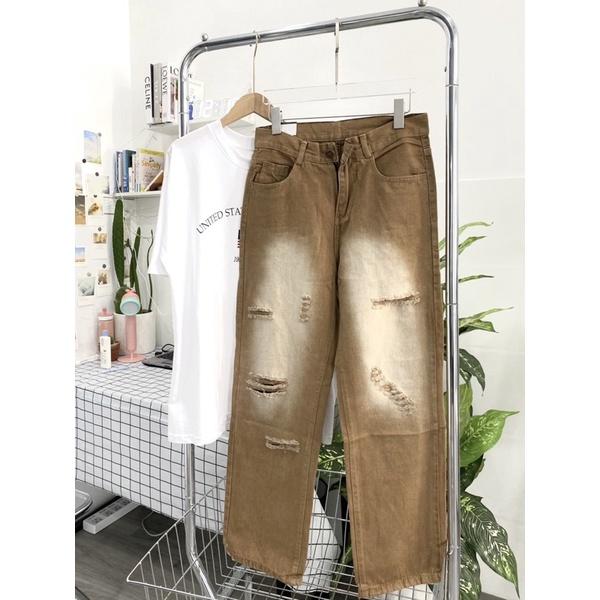 Baggy jeans quần jean form hàn quốc phong cách