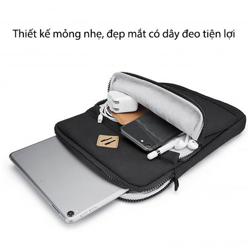 TÚI XÁCH CHỐNG SỐC TOMTOC (USA) SLIM HANDBAG CHO MACBOOK PRO/AIR 13”14″, CHO ULTRABOOK 13″ bảo vệ hoàn hảo chống va đập - HÀNG CHÍNH HÃNG