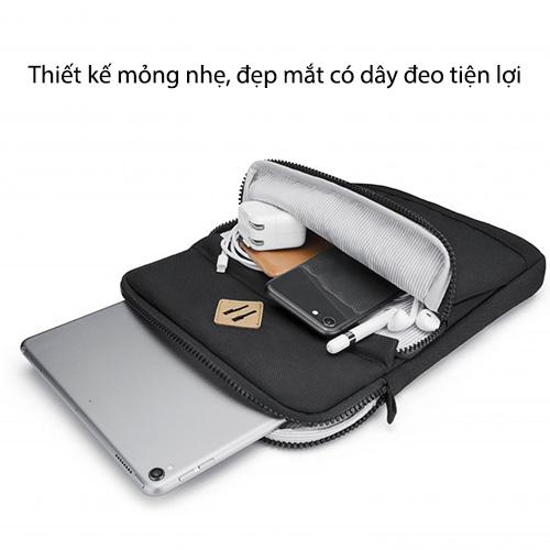 TÚI XÁCH CHỐNG SỐC TOMTOC (USA) SLIM HANDBAG CHO MACBOOK PRO/AIR 13”14″, CHO ULTRABOOK 13″ bảo vệ hoàn hảo chống va đập - HÀNG CHÍNH HÃNG