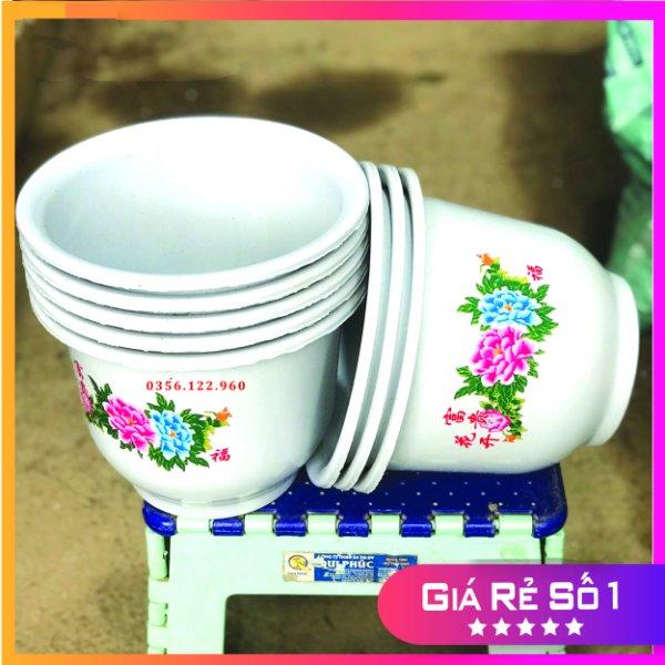 Bộ 5 chậu nhựa trồng hoa FFA230 nhựa đẹp loại 1 - Kích thước 20x15cm
