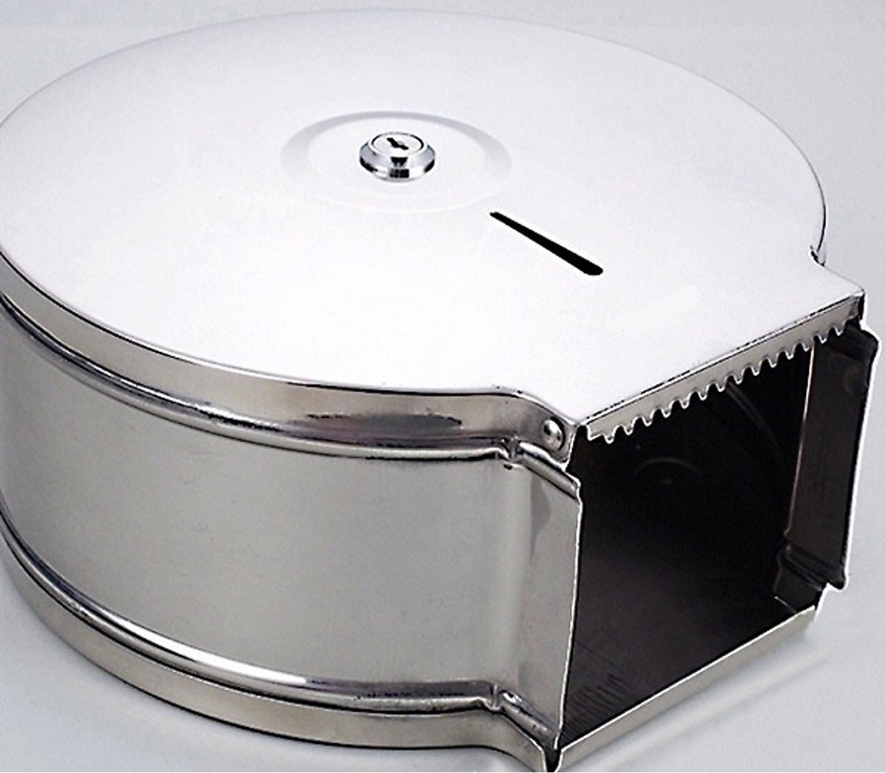 Combo 2 Hộp đựng giấy vệ sinh cuộn lớn gắn tường inox 26cm