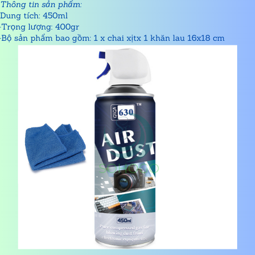 -Bình xịt vệ sinh máy ảnh, bàn phím, bo mạch máy tính 450ML- Bình xịt khí nén đa năng dùng cho máy quay, ống kính, điện thoại.-Hàng nhập khẩu