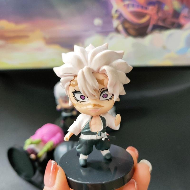 Mô Hình kimetsu no yaiba Chibi Tanjirou và 9 Trụ Chibi 8cm - Mô Hình Thanh Gươm Diệt Quỷ Chibi