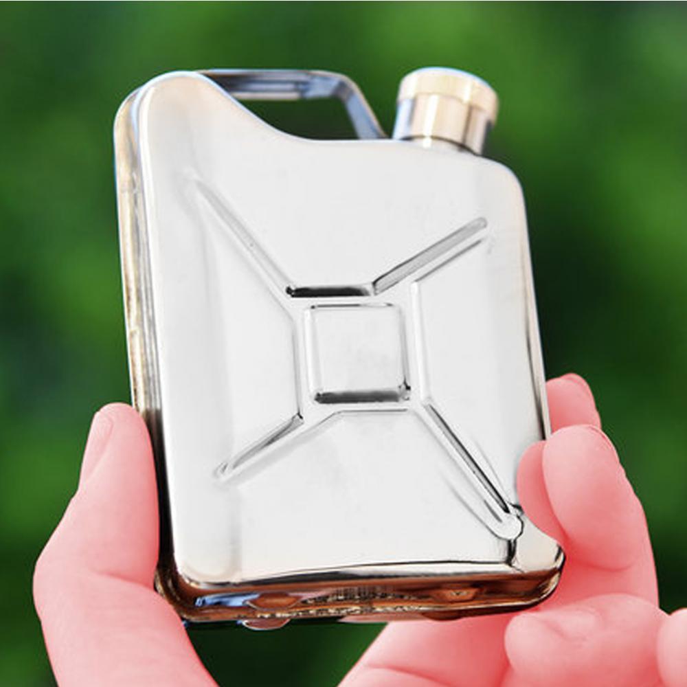 Portable Compact 177ml/6oz Stainless Steel Pocket Hip Flask Wine Pot Great for Outdoor Camping Travel Backpacking