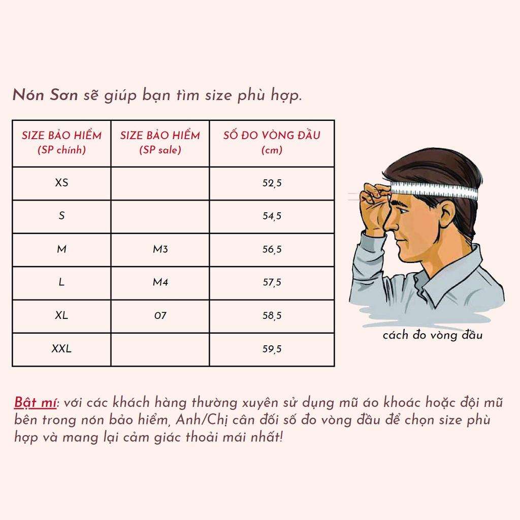 Mũ bảo hiểm nửa đầu lỗ thông gió chính hãng NÓN SƠN TG-TM446
