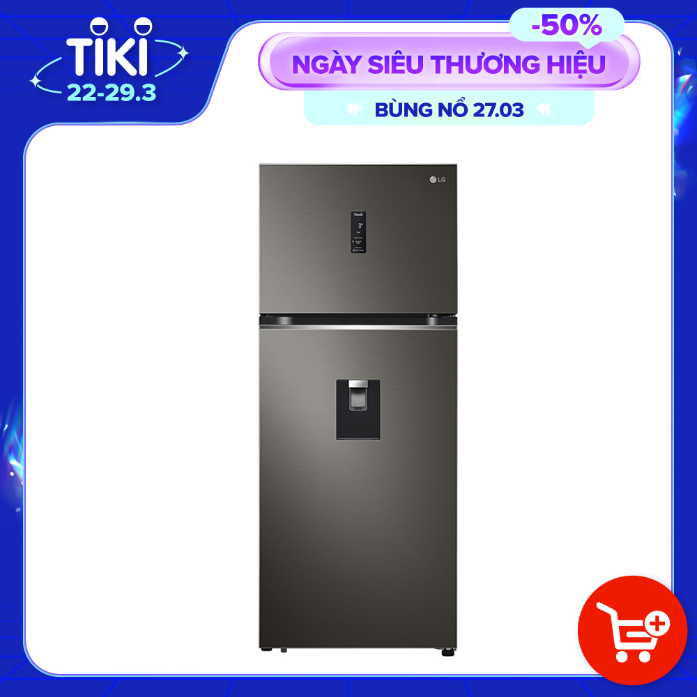 Tủ lạnh LG Inverter 374 lít GN-D372BLA - Hàng chính hãng - Giao tại Hà Nội và 1 số tỉnh toàn quốc