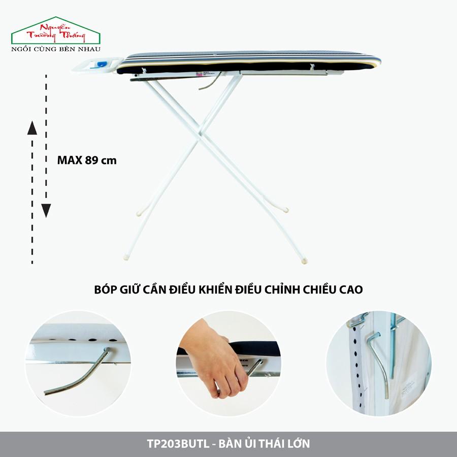 Bàn để ủi cầu là quần áo kiểu đứng Thái Lớn 30x106cm | Aqua Ironing board Nguyễn Trường Thắng