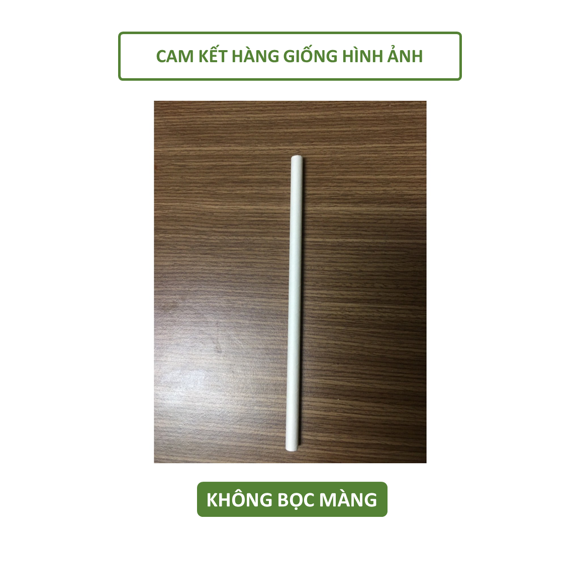 100 ống hút giấy 3 lớp phi 6 x 197mm, bọc màng, không bọc màng, màu trắng, nâu kraft, party Giáng Sinh Noel, Lễ, Tết