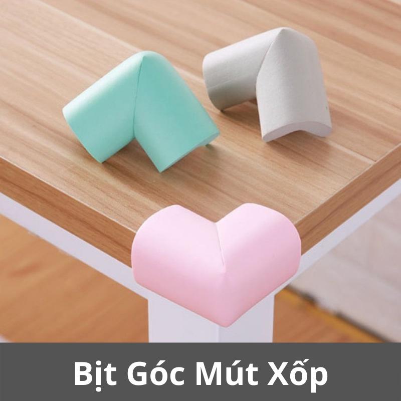 Set 4 miếng silicon bịt chụp góc bàn bảo vệ an toàn cho bé