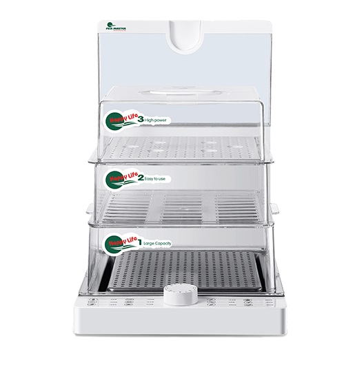 Máy hấp gấp gọn 3 tầng Fuji Master FJM-1602 - Hàng chính hãng