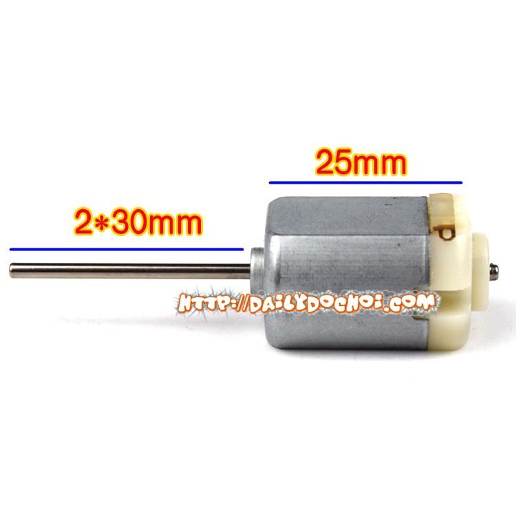 Động cơ DC19A điện áp 6V trục dài 30mm nối chân vịt