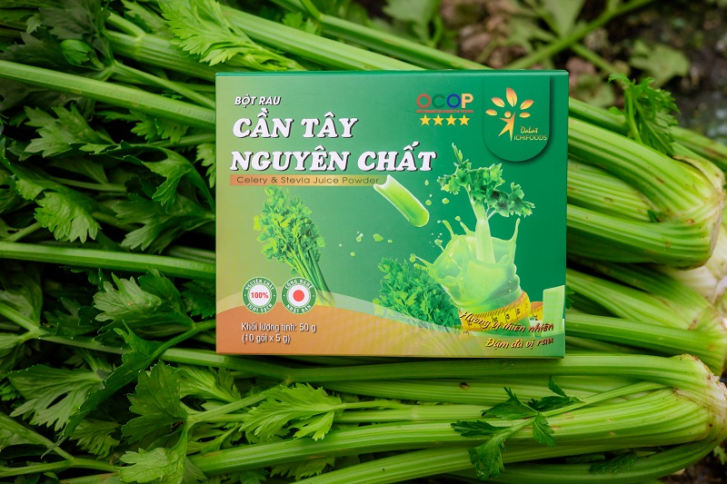 Bột cần tây sấy lạnh nguyên chất - Chứng nhận FDA, VietGap 4sao - An toàn cho sức khỏe, giảm cân hiệu quả