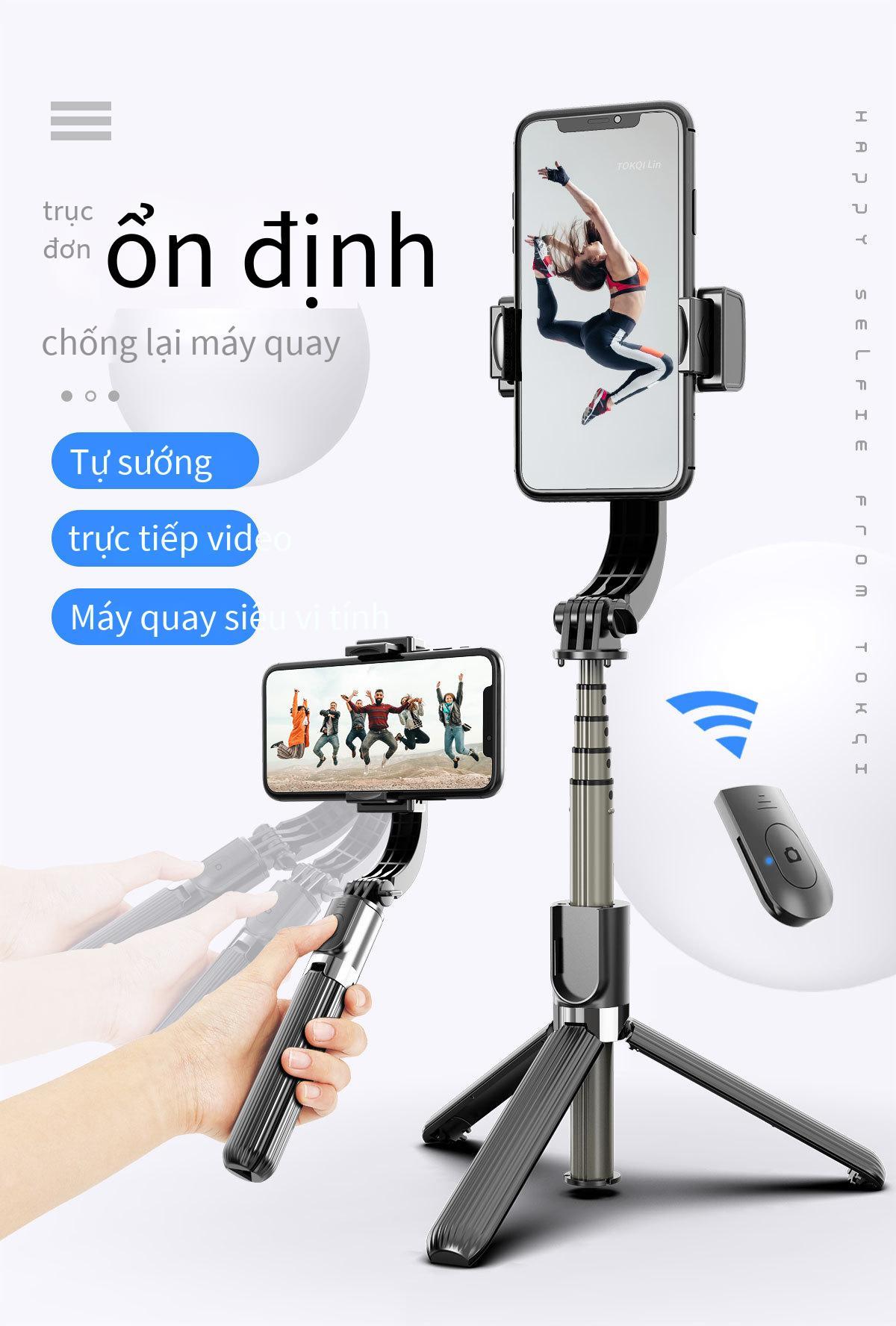 Khuyến mại gậy selfie L08 gimbal ổn định đa năng bluetooth chân máy tất cả trong một vlog photo artifact gopro