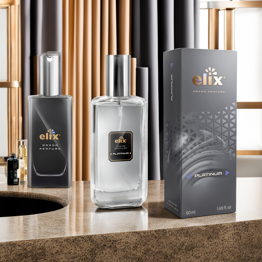 Nước hoa xịt ô tô Grand Perfume Elix 50ml - Hương Platinum (Sang trọng - Thơm mát) - Nhập khẩu chính hãng Ba Lan hương thơm dịu nhẹ tự nhiên