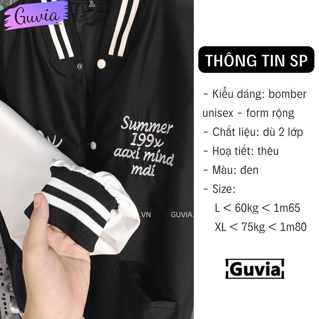 Áo Khoác Bomber Dù 199X Cao Cấp Form Rộng Nam Nữ Ulzzang Unisex Thời Trang