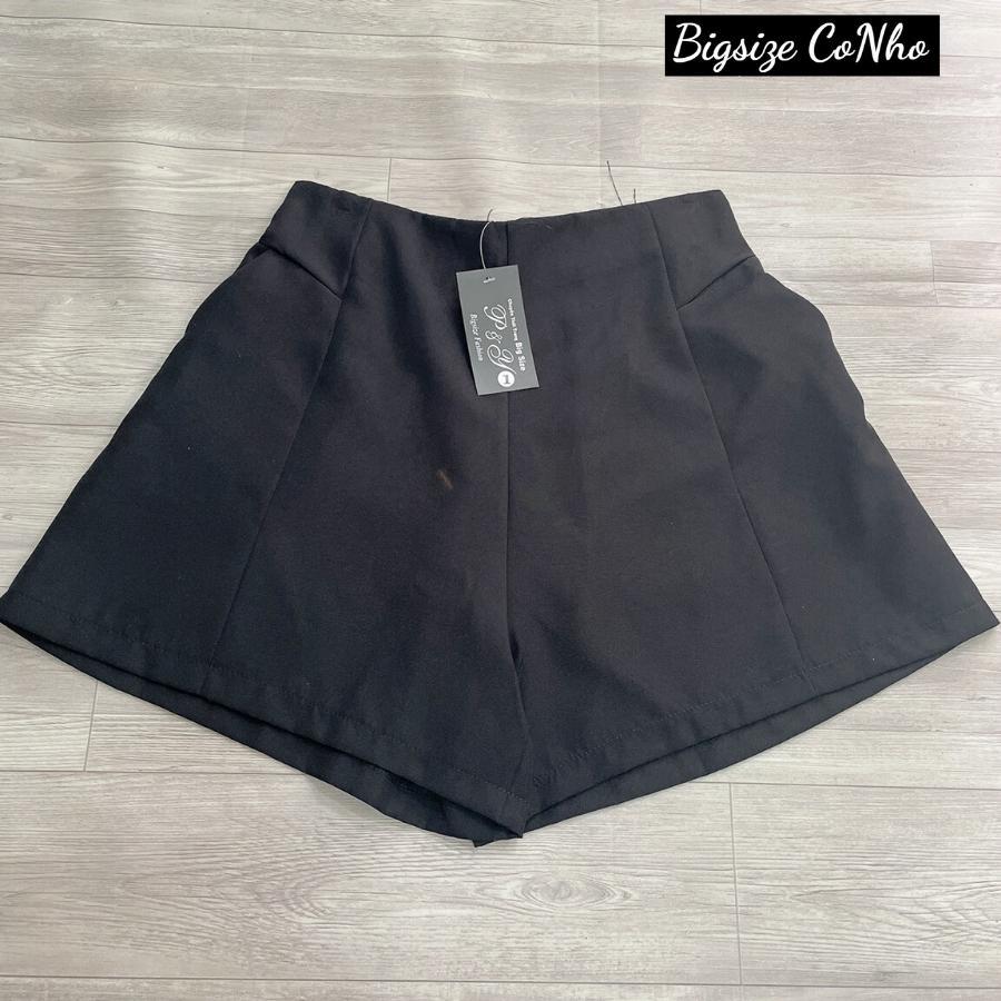 Quần đùi Bigsize Cô Nhỏ cho nữ lưng thun, Quần short nữ big size ngoại cỡ 55-100kg Q1 - MÀU TRẮNG