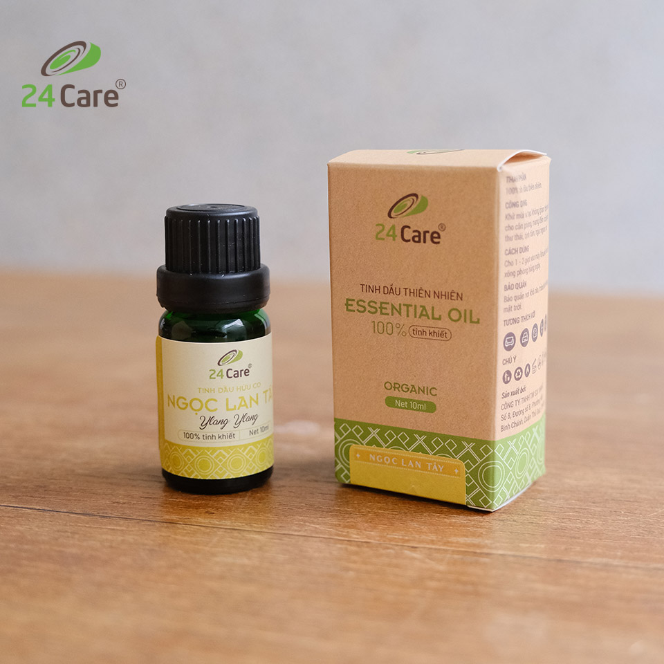 Tinh dầu Ngọc Lan Tây 24Care 10ML - Chiết xuất thiên nhiên, thanh lọc không khí, tập trung tinh thần, cải thiện tâm trạng.