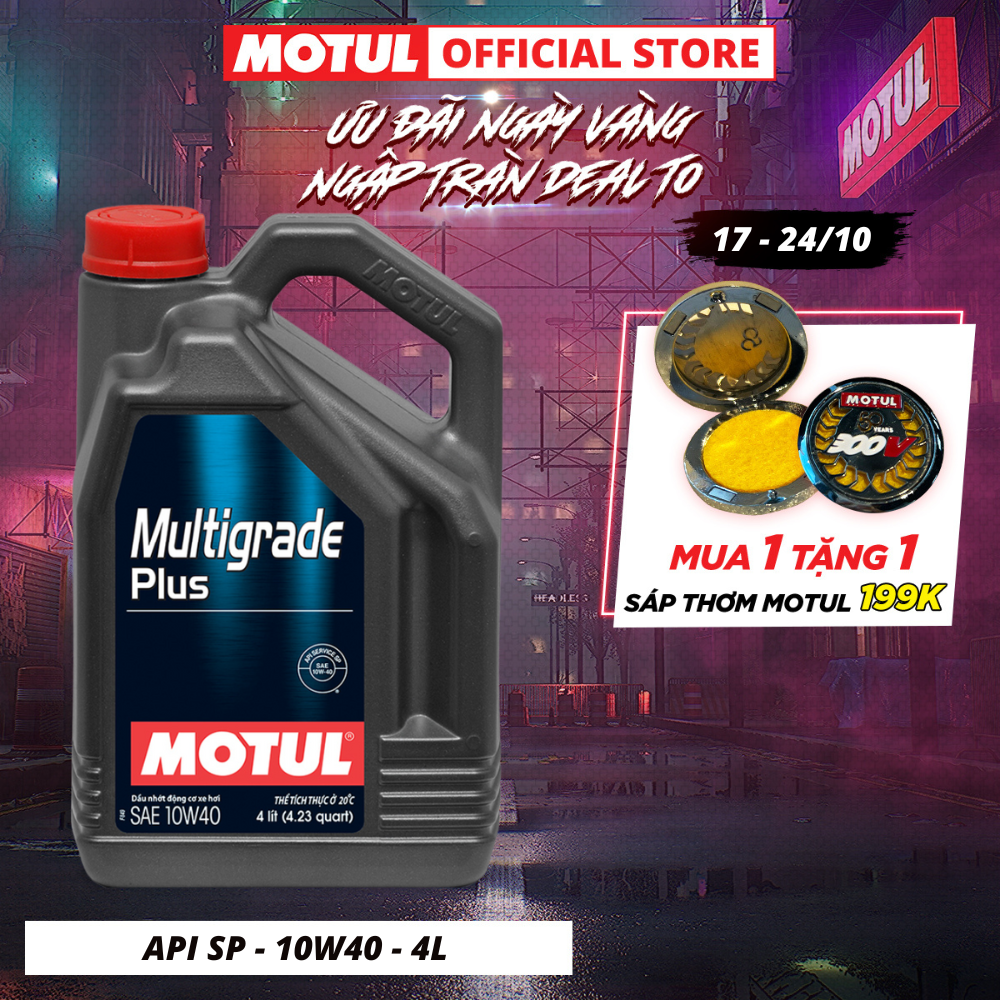 Dầu nhớt xe ô tô MOTUL MULTIGRADE PLUS 10W40 SP 4L