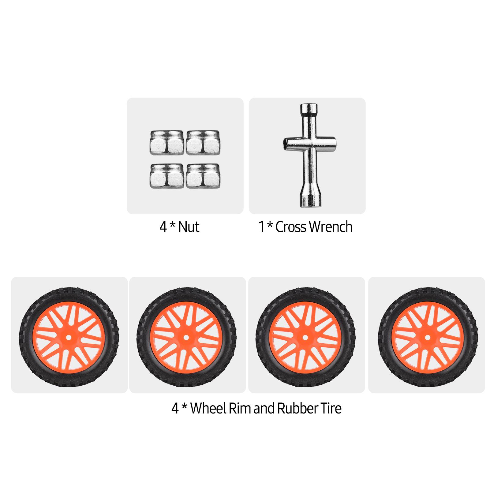 4 Vành Bánh Xe 85Mm Và Lốp Cao Su Cho Xe RC Tỷ Lệ 1:10 Tự Làm Ngoài Đường Đua Lốp Xe Ô Tô 4WD Leo Xe Sở Thích RC Lốp Xe Ô Tô Phụ Kiện