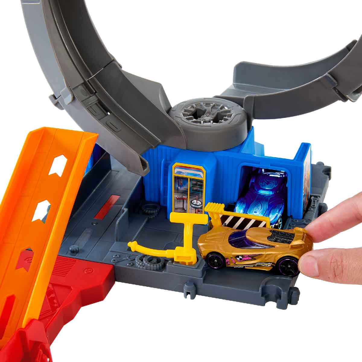 Đồ Chơi Mô Hình City Trạm Lốp Xe Dơi Siêu Đẳng HOT WHEELS HTN78/HDR29