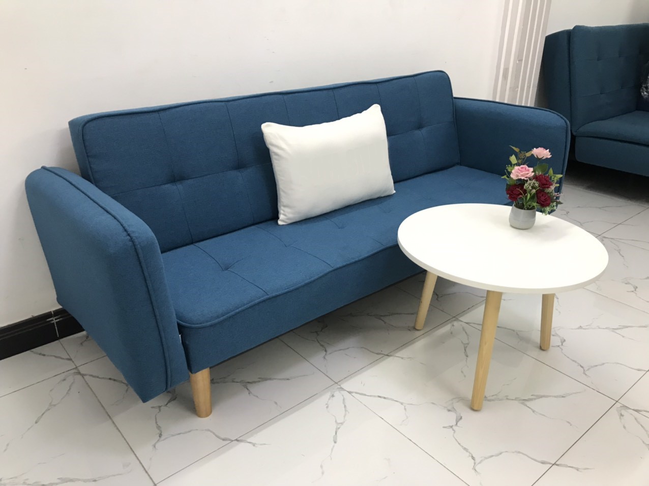 Bộ ghế dài sofa bed tay vịn phòng khách sopha sivali06 salon