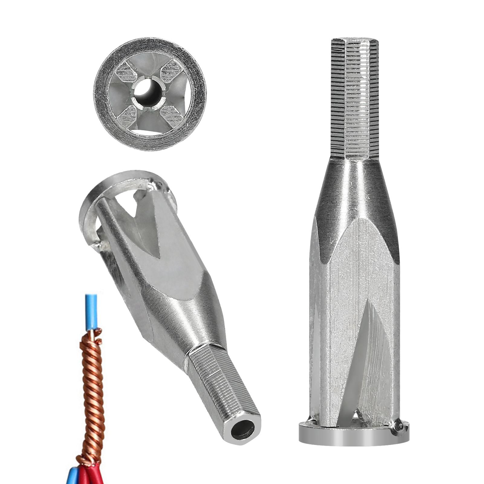 Wire Twisting Tool for 4 Square 5 Lines Wire Stripper and Twister Quickly Stripping and Twisting Wire Cable Twist