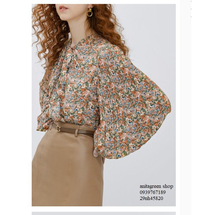 Nh45820-ÁO SƠ MI HOA TAY PHỒNG