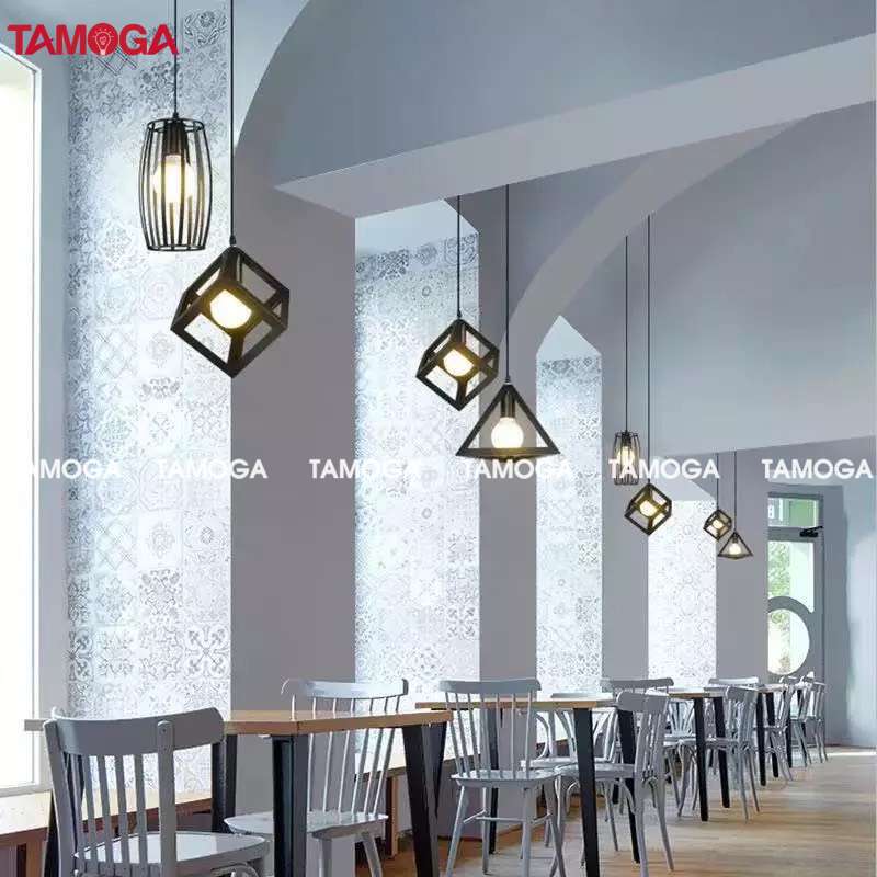 Đèn thả trần trang trí TAMOGA JIBIS bộ 3 lập phương tam giác hình trụ 0072/3