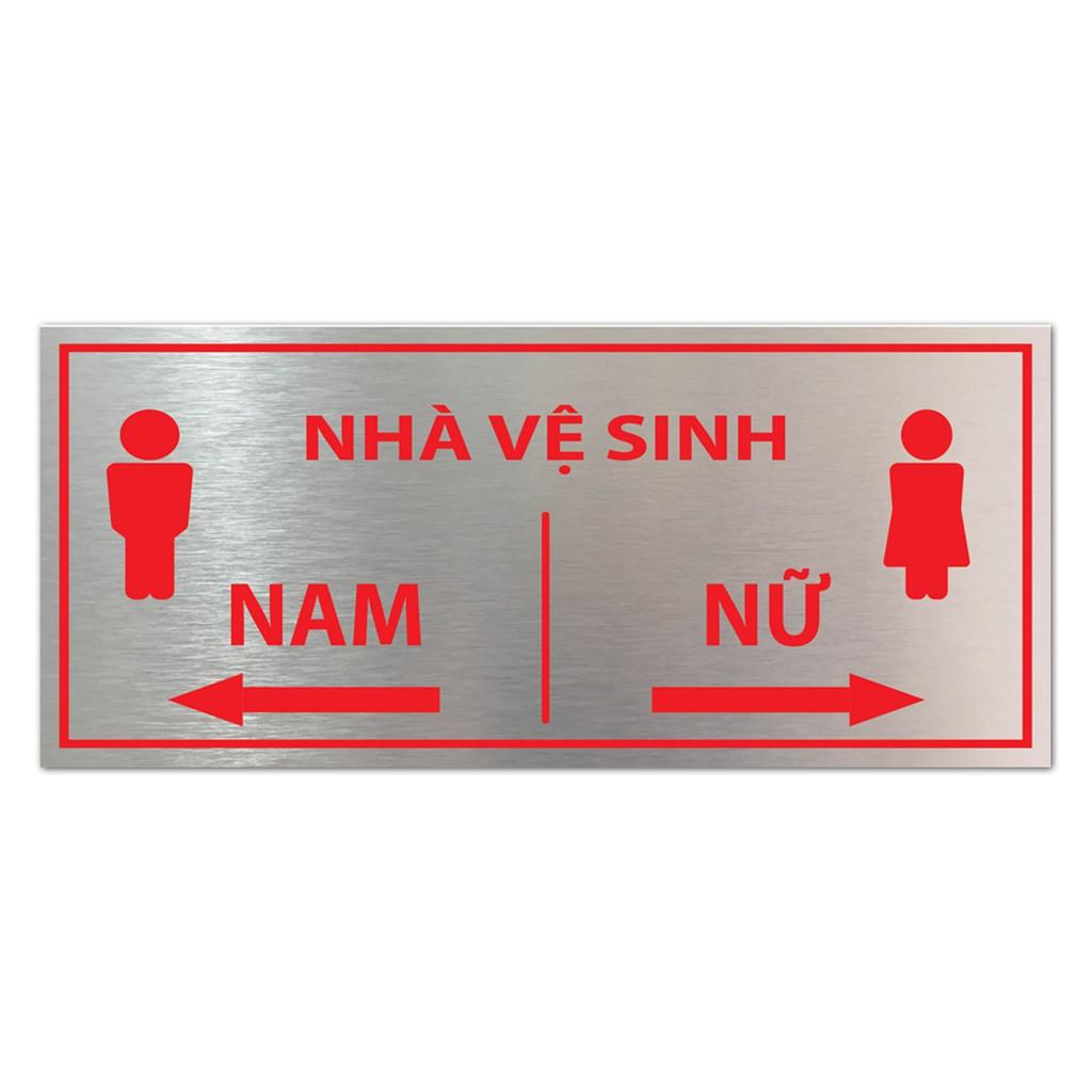 Chỉ dẫn nhà vệ sinh, biển chi dẫn WC, toilet cao cấp