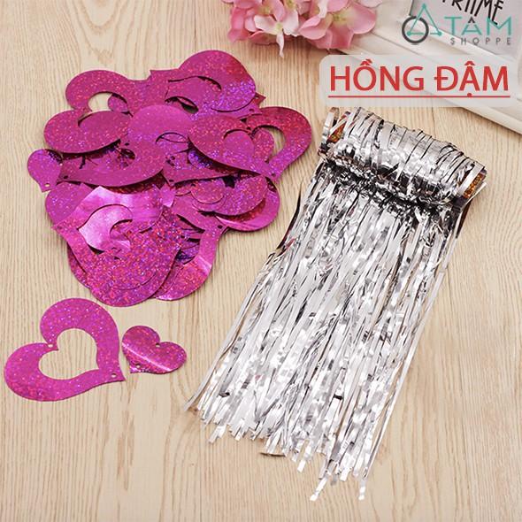 Dây tim rơi cột đuôi bong bóng trang trí PA-PKTTB-09