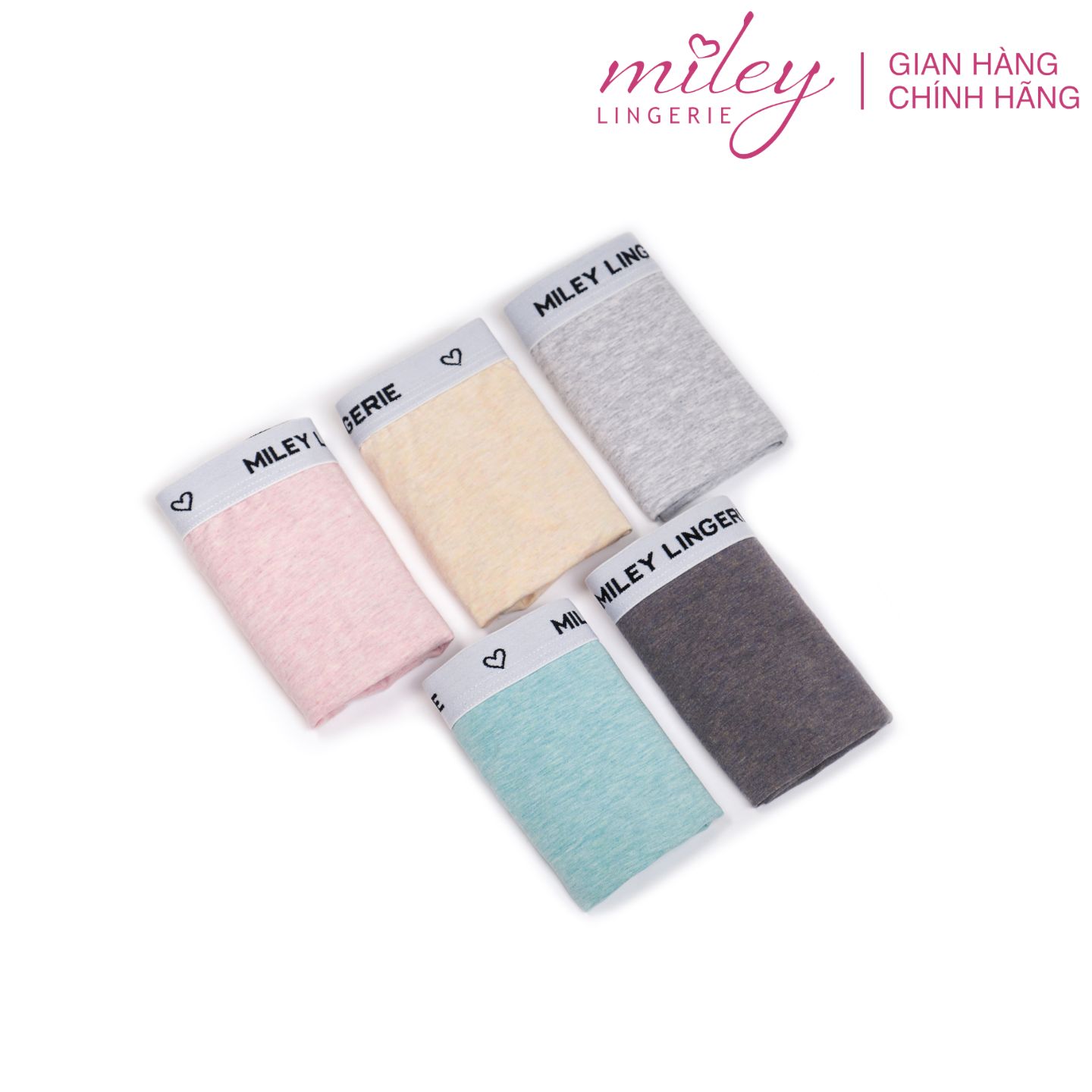 Bộ 5 Quần Lót Nữ Melagne High-Cut Miley Lingerie FCS1124-1114-0714-1214-1014