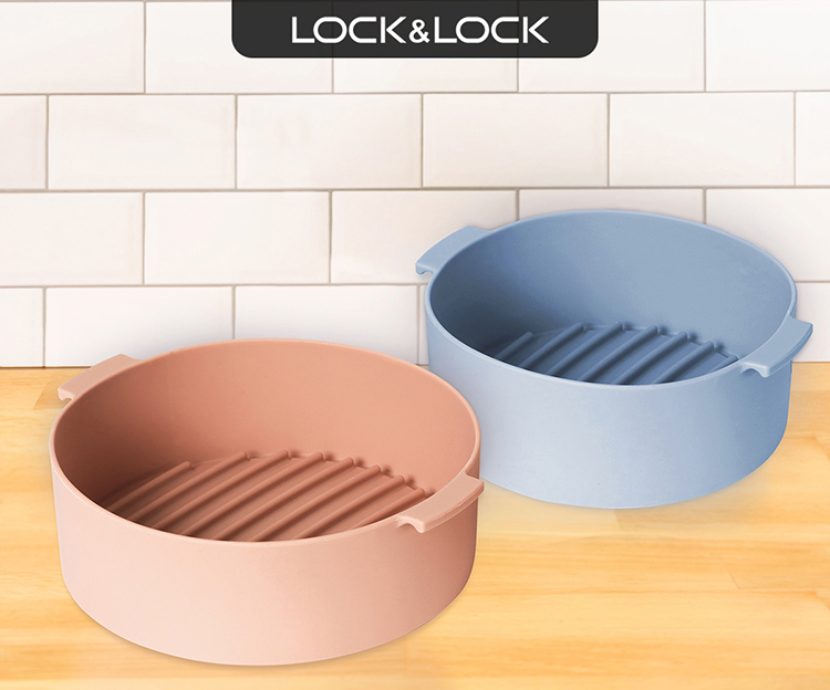 Khay Silicone Dành Cho Nồi Chiên Không Dầu Và Lò Vi Sóng Lock&Lock CKB003 - Hàng Chính Hãng