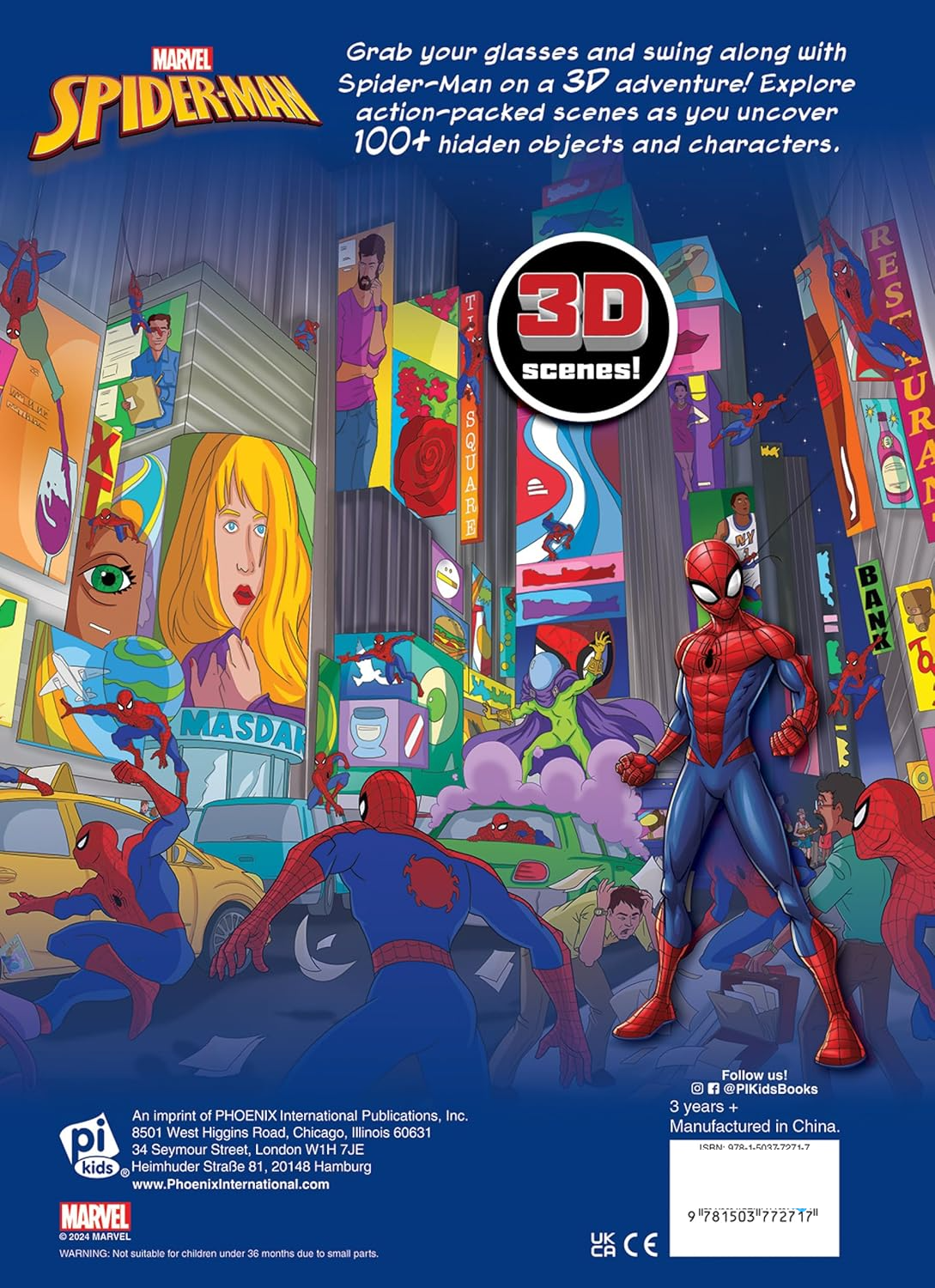 Sách ngoại văn: 3D Look And Find - Spiderman